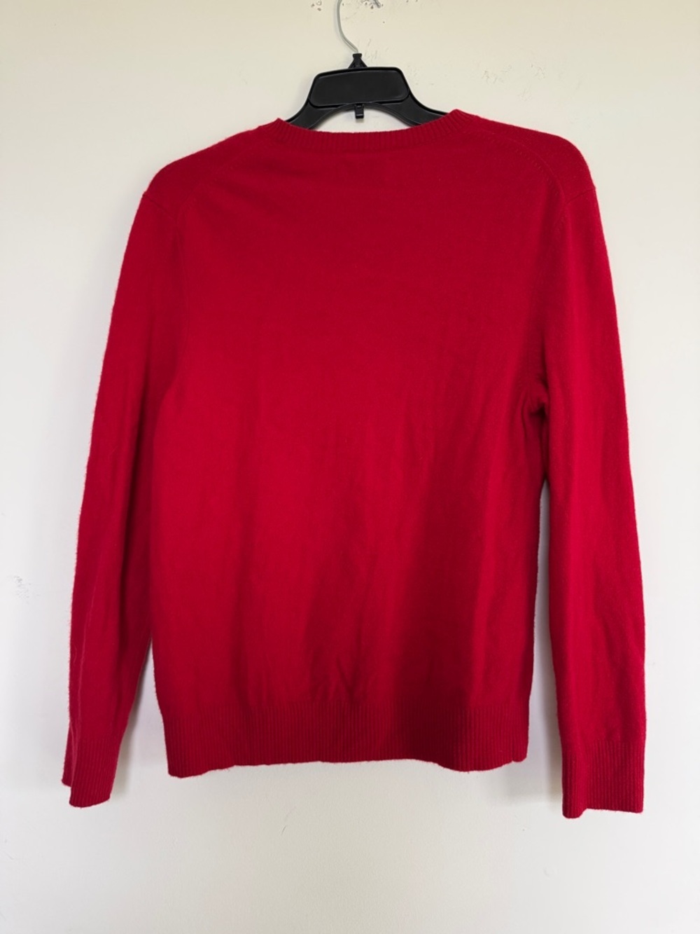 100% Wool Calvin Klein Bright Red Crewneck Sweater 100%Wool/Lana. - Picture 5 of 10